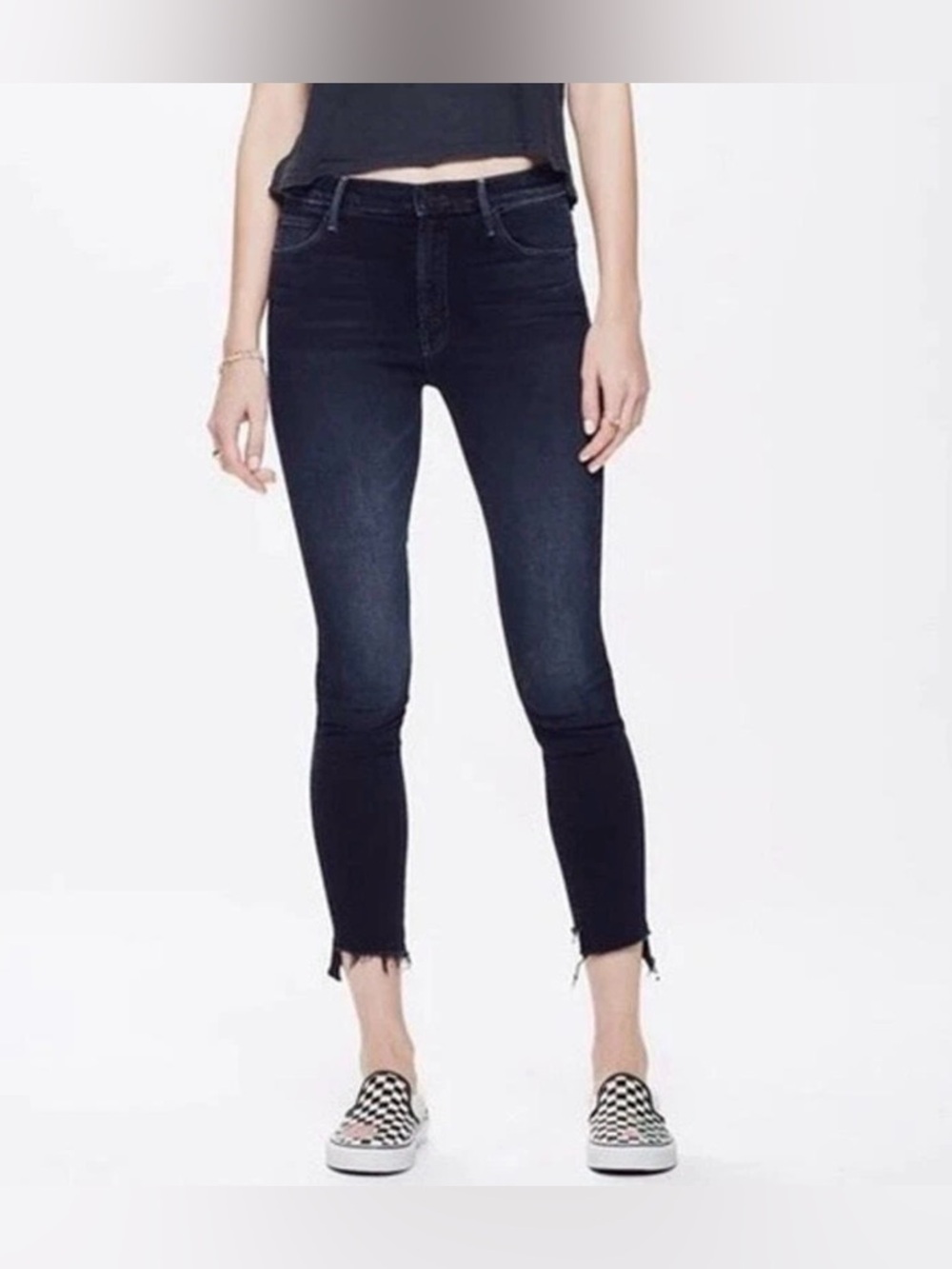 $228 MSRP Mother high rise, dark wash The Stunner jeans size 26